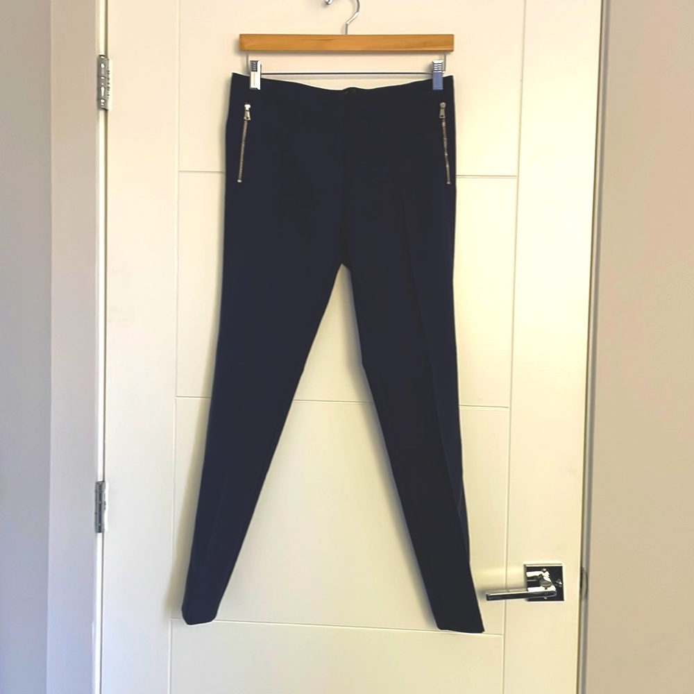 Zara Navy Cigarette Pants